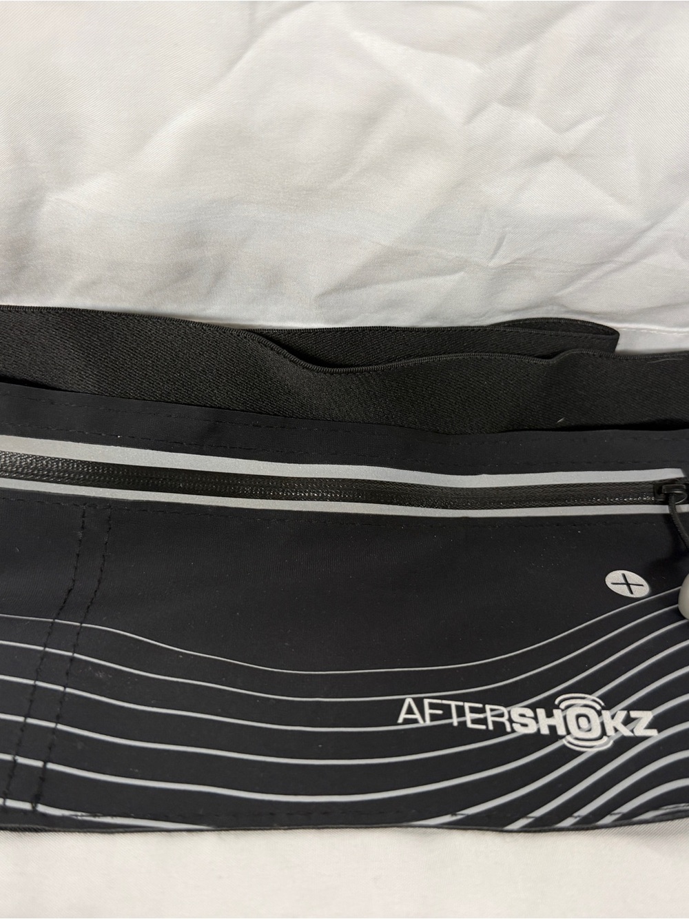Aftershokz Black Athletic Zip Waist Pack